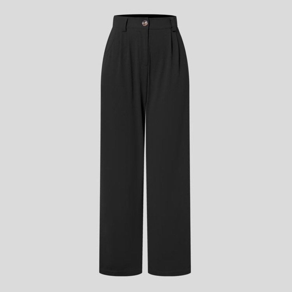 Halara High Rise Waffle Knit Button Up Polyester Casual Pants Women L NWT